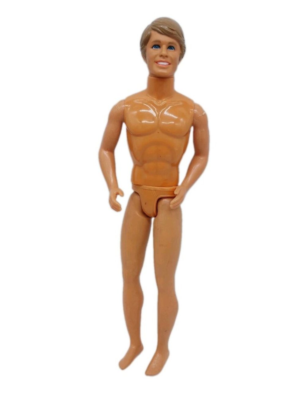 Barbie Heart Family Dad Doll Nude 1980s Brown Hair